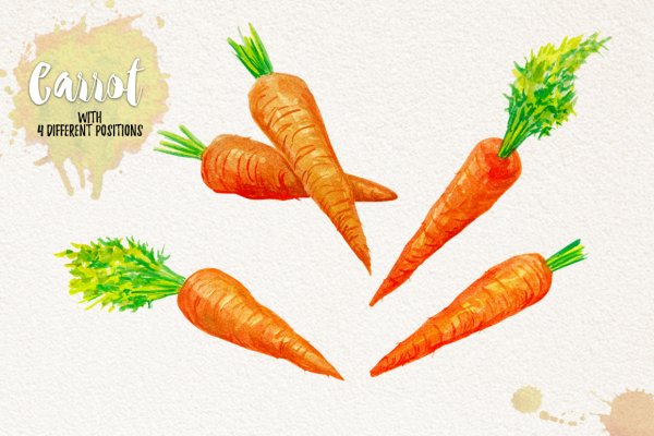 Акварельные овощи