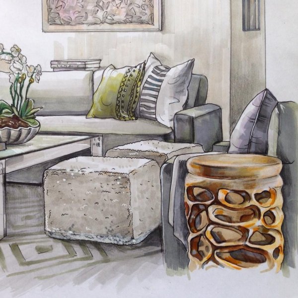 Зарисовки интерьера