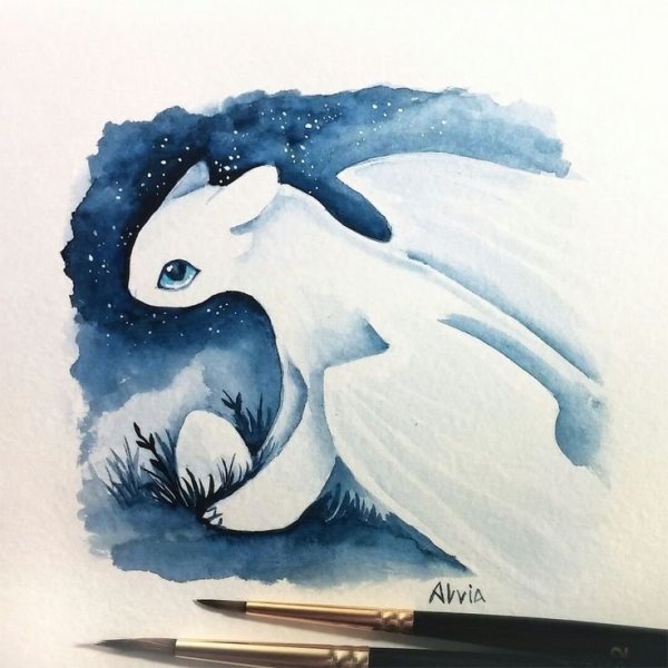 Милые дракончики для срисовки