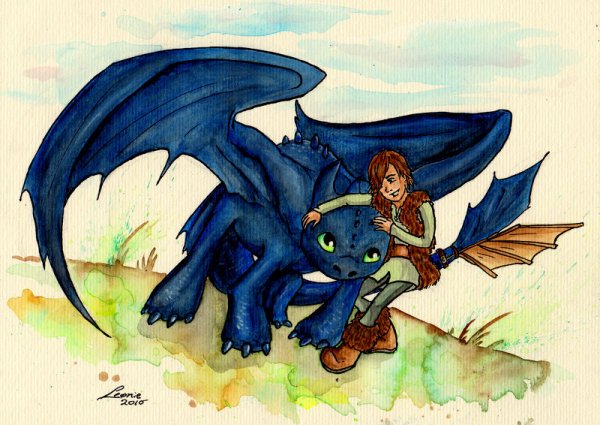 Ночная фурия рисунок Иккинга