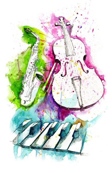 Музыкальные инструменты арт