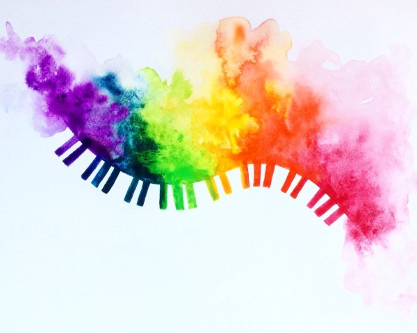 Радужная акварель