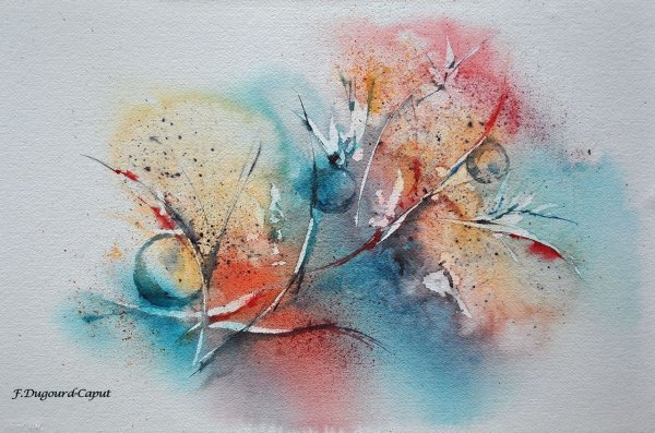 Абстрактная акварель