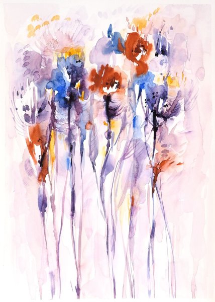 Абстрактная акварель