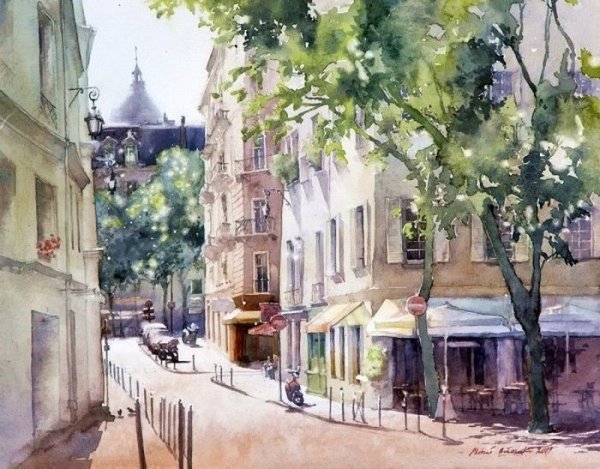 Михал орловски акварель картины