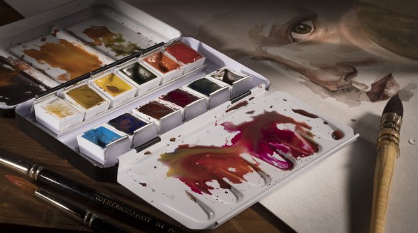 Рембрандт акварель палитра