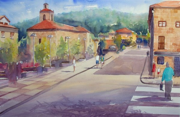 Пейзаж со стаффажем