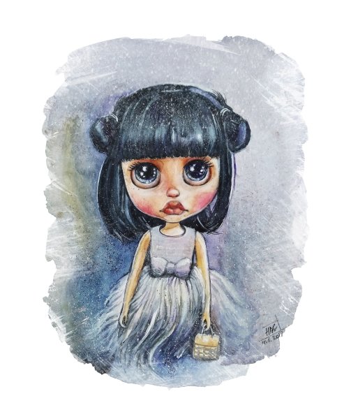 Куколка акварель