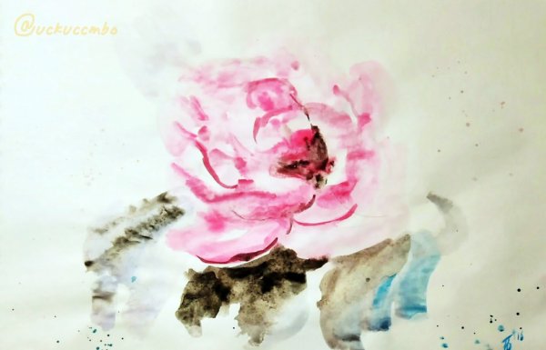 Газета акварель