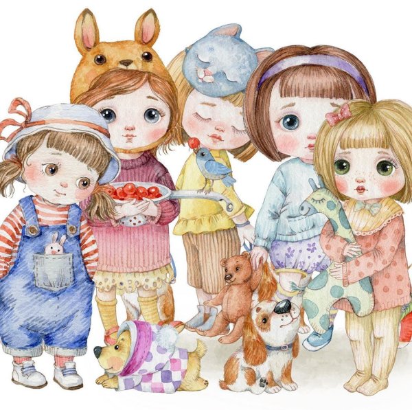 Инга Измайлова акварельно-малышковое