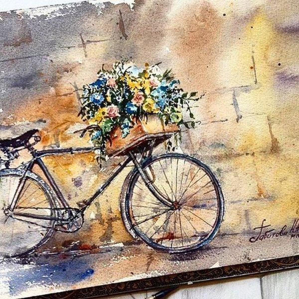 Рисуют на газете цветные рисунки