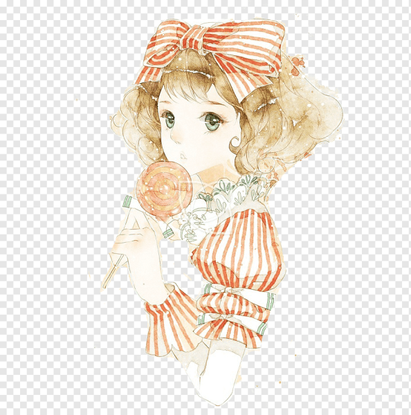 Акварельная девочка