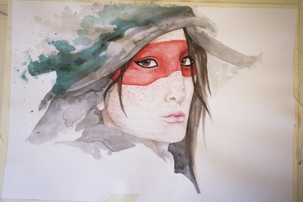 Сальвадор дали цветы акварелью