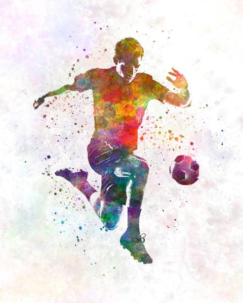 Футбол живопись
