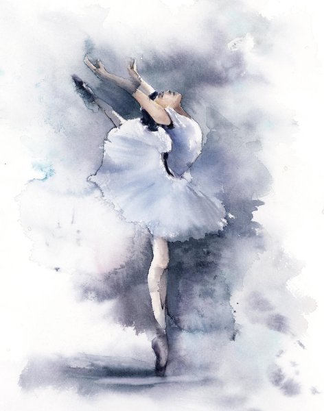 Акварельная балерина