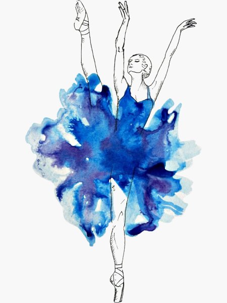 Тело акварелью