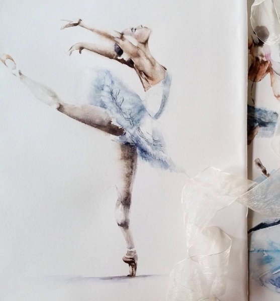 Балерина рисунок