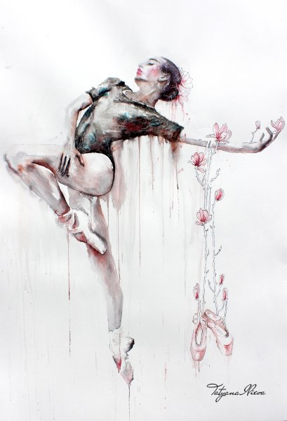 Пуанты акварель