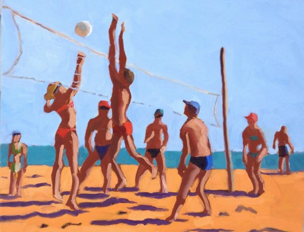 Спорт рисунок акварелью