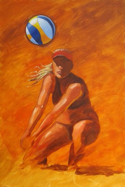 Волейболист рисунок