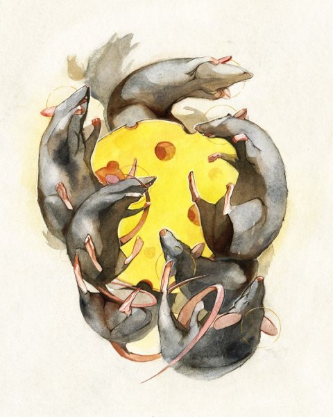 Стилизованная крыса