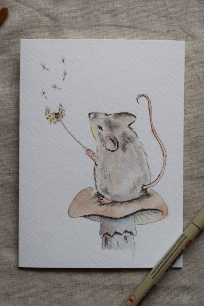 Мышки в скетчбук