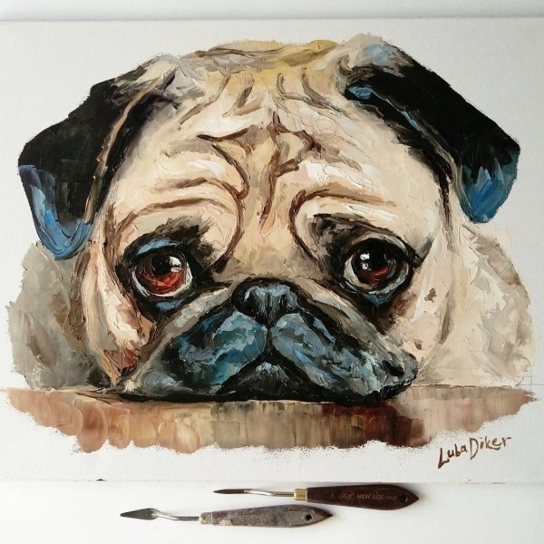 Мопс арт