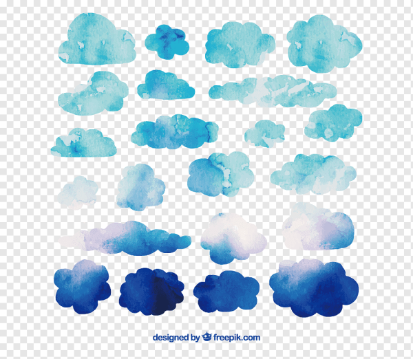 Облака акварелью