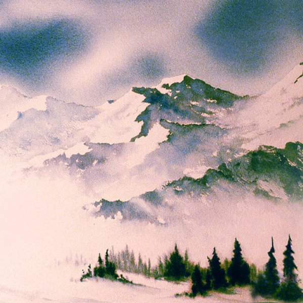 Акварельные горы