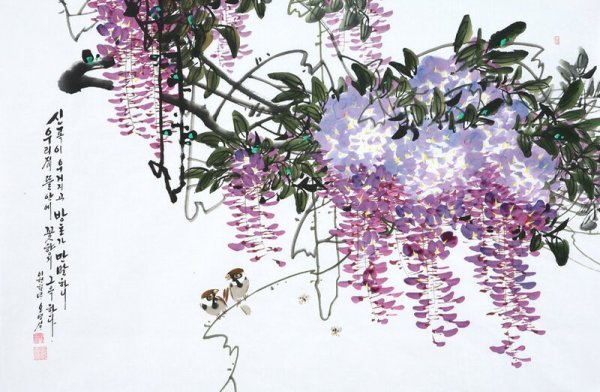 Корея иллюстрации акварель