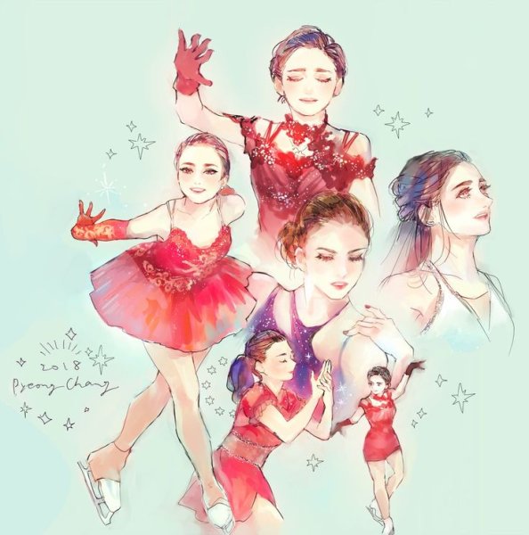 Фигуристка арт