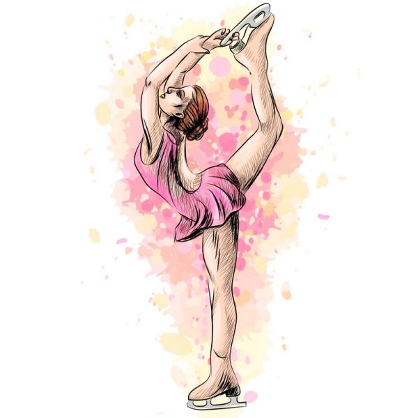 Фигуристка рисунок