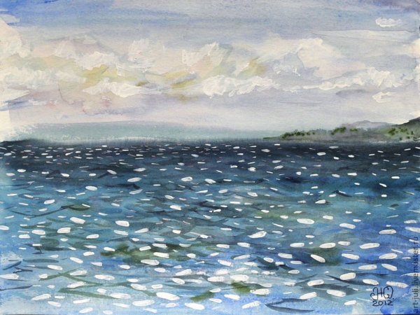 Море блики живопись