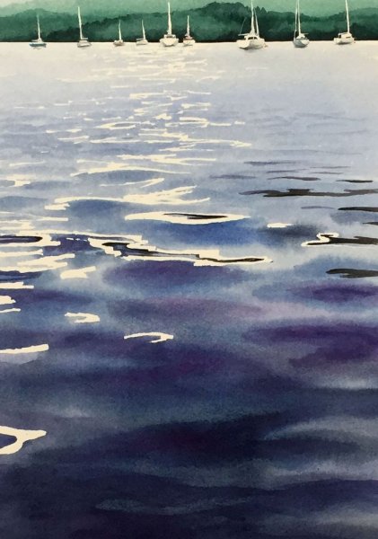 Вода акварелью