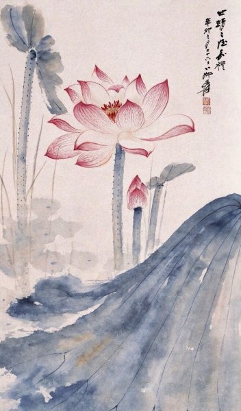 Акварель японские мотивы