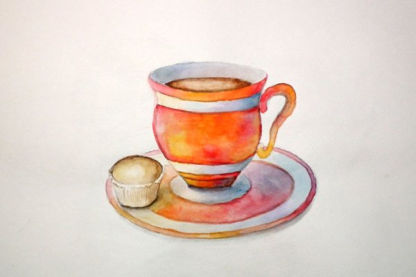 Кружки акварель