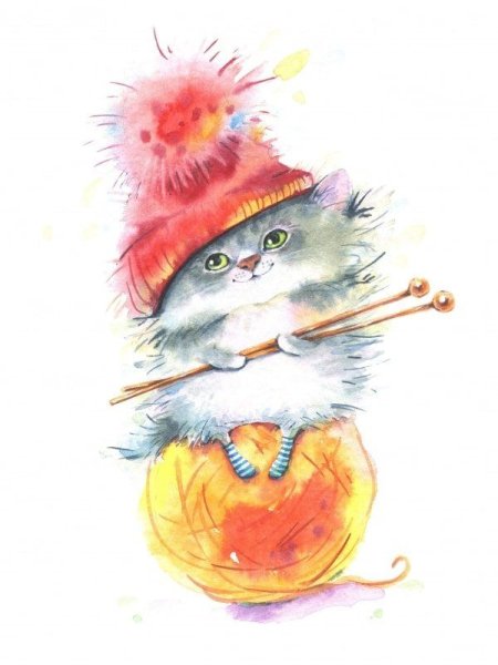 Зверушки акварель