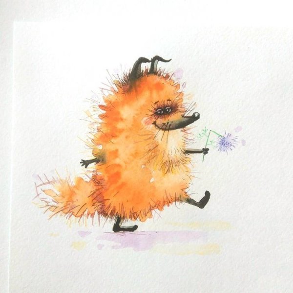 Акварельные иллюстрации Евгении Соловьевой Лисенок