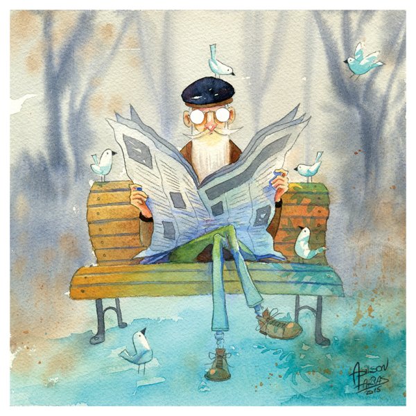 Иллюстрации акварелью книжные