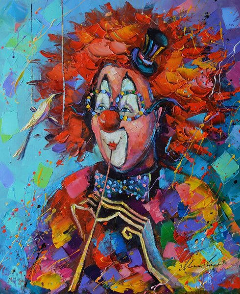 Клоун а4 арт