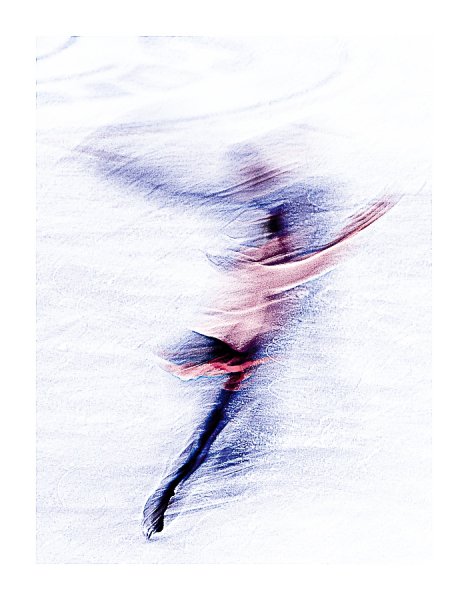 Фигуристка акварель