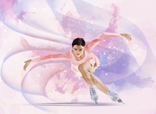 Фигуристы живопись