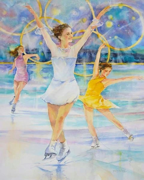 Фигуристка абстракция