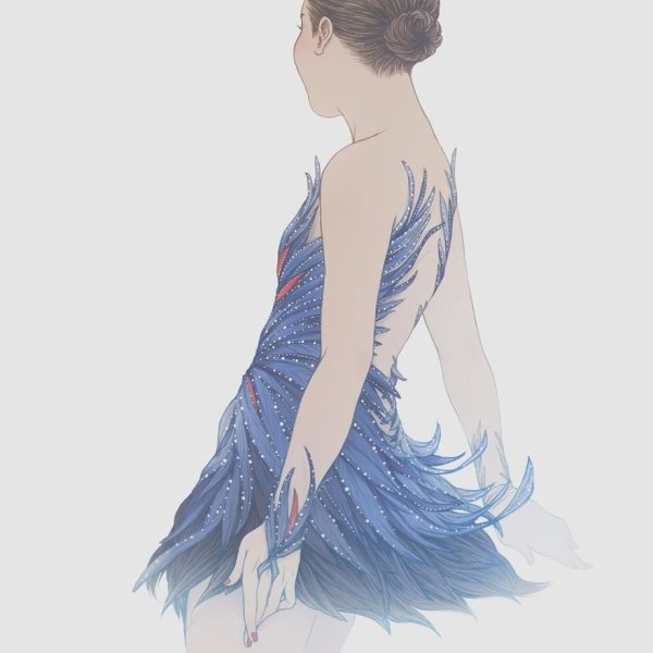 Фигуристы акварель