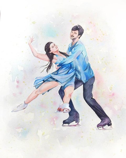 Фигуристка рисунок