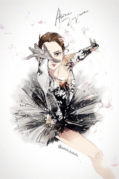 Фигуристы живопись