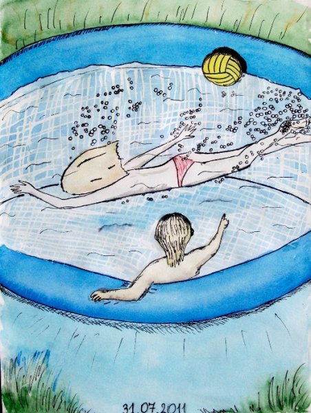 Нарисовать бассейн