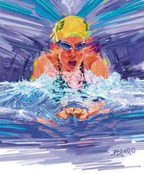 Плавание иллюстрация