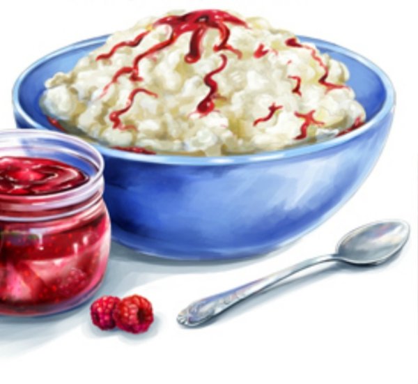 Творог иллюстрация