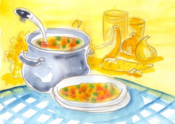 Рисунок любимого блюда для детей